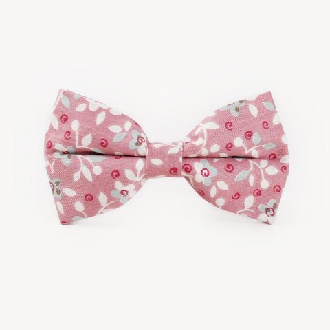 Tartan Vintage Flower Print Self Tie Butterfly Bow Ties