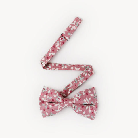 Tartan Vintage Flower Print Self Tie Butterfly Bow Ties