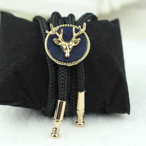 Deer Pendant Bolo Tie