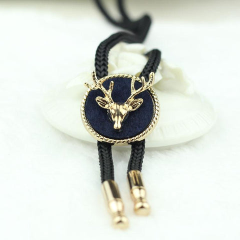 Deer Pendant Bolo Tie
