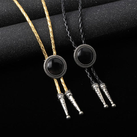 Alloy Crown Rope Bolo Bow Tie