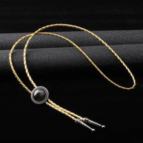 Alloy Crown Rope Bolo Bow Tie
