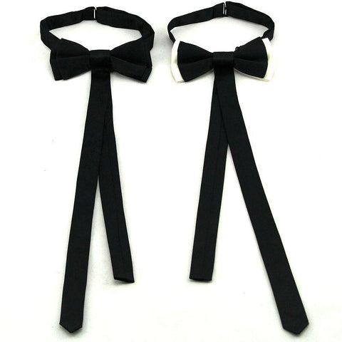 Men's Polyester Solid Color Skinny Bowtie