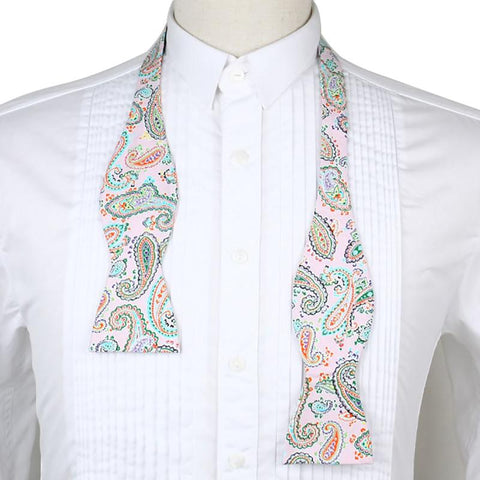 Patterned Silk Self Tie Bow Ties