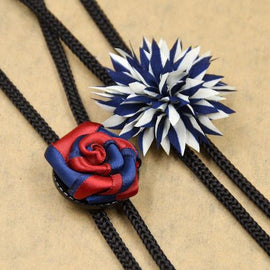Flower Design Bolo Tie