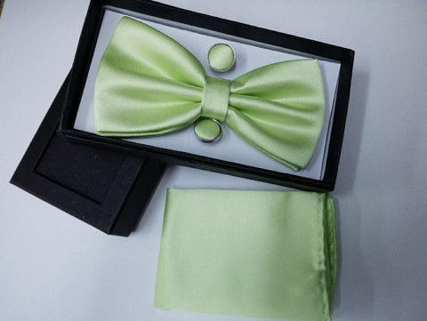 Solid Color Bow Tie Set
