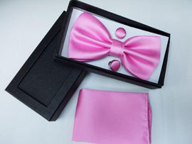 Solid Color Bow Tie Set