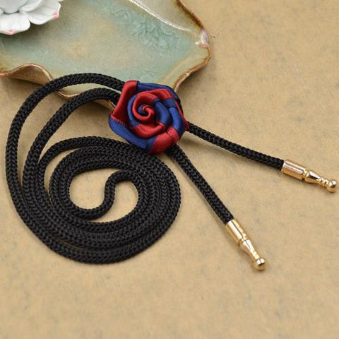 Flower Design Bolo Tie