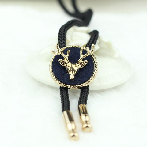 Deer Pendant Bolo Tie