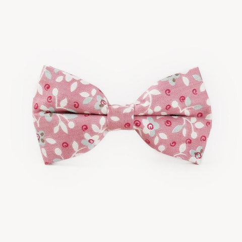 Tartan Vintage Flower Print Self Tie Butterfly Bow Ties