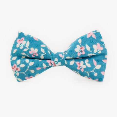 Tartan Vintage Flower Print Self Tie Butterfly Bow Ties