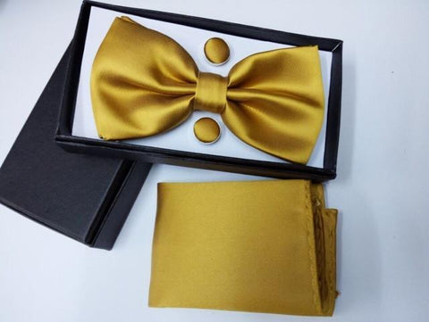 Solid Color Bow Tie Set