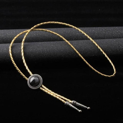 Alloy Crown Rope Bolo Bow Tie