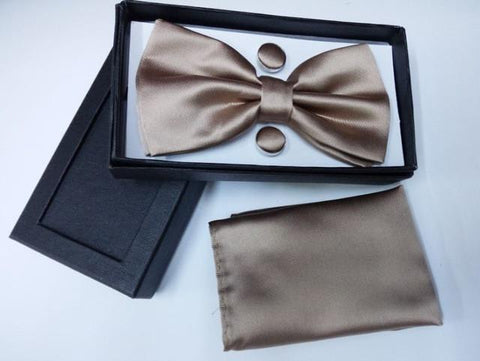 Solid Color Bow Tie Set