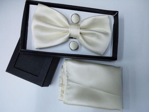 Solid Color Bow Tie Set