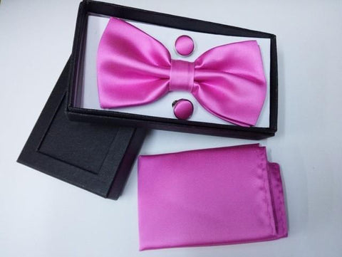 Solid Color Bow Tie Set