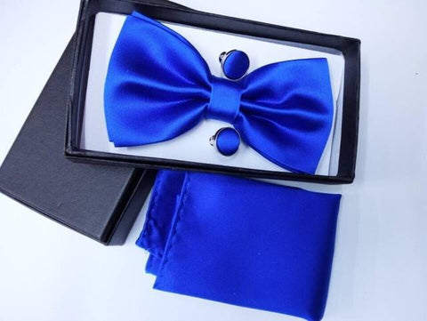 Solid Color Bow Tie Set