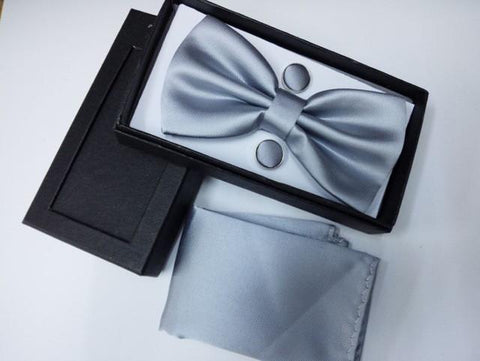 Solid Color Bow Tie Set