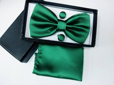 Solid Color Bow Tie Set