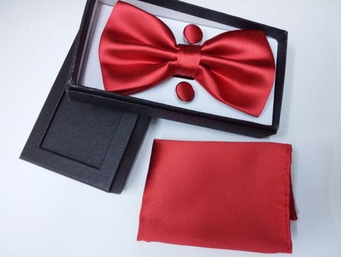 Solid Color Bow Tie Set
