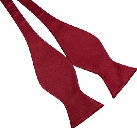 Plain Silk Self Tie Bow Ties