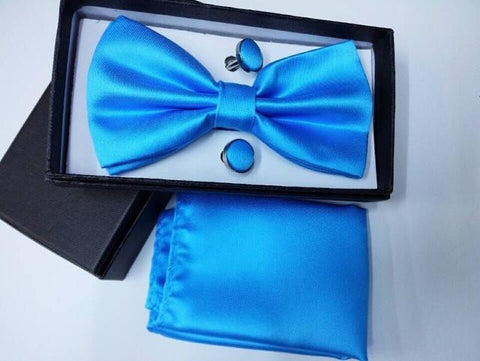 Solid Color Bow Tie Set